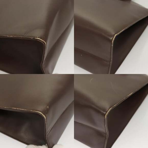 GUCCI Hand Bag Leather Brown Gold 000 1998 000 1998 - Picture 10 of 12